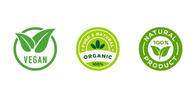 Labels on Natural Skincare Products