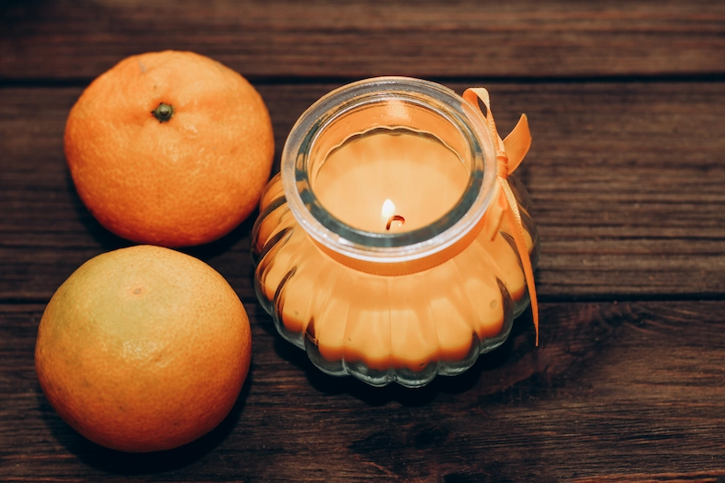 Orange Peel Aromatherapy Candle
