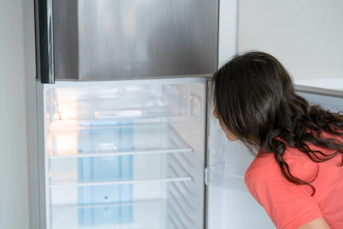 Overstuffed or Nearly Empty Refrigerator